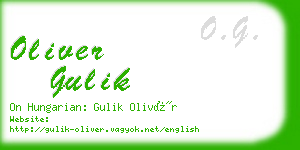 oliver gulik business card